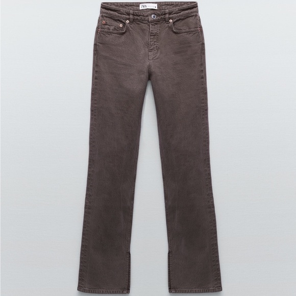 ZARA NWT 90s Split Hem Jeans - Picture 3 of 4